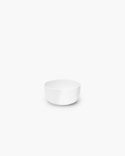 Base Low bowl S, white glazed