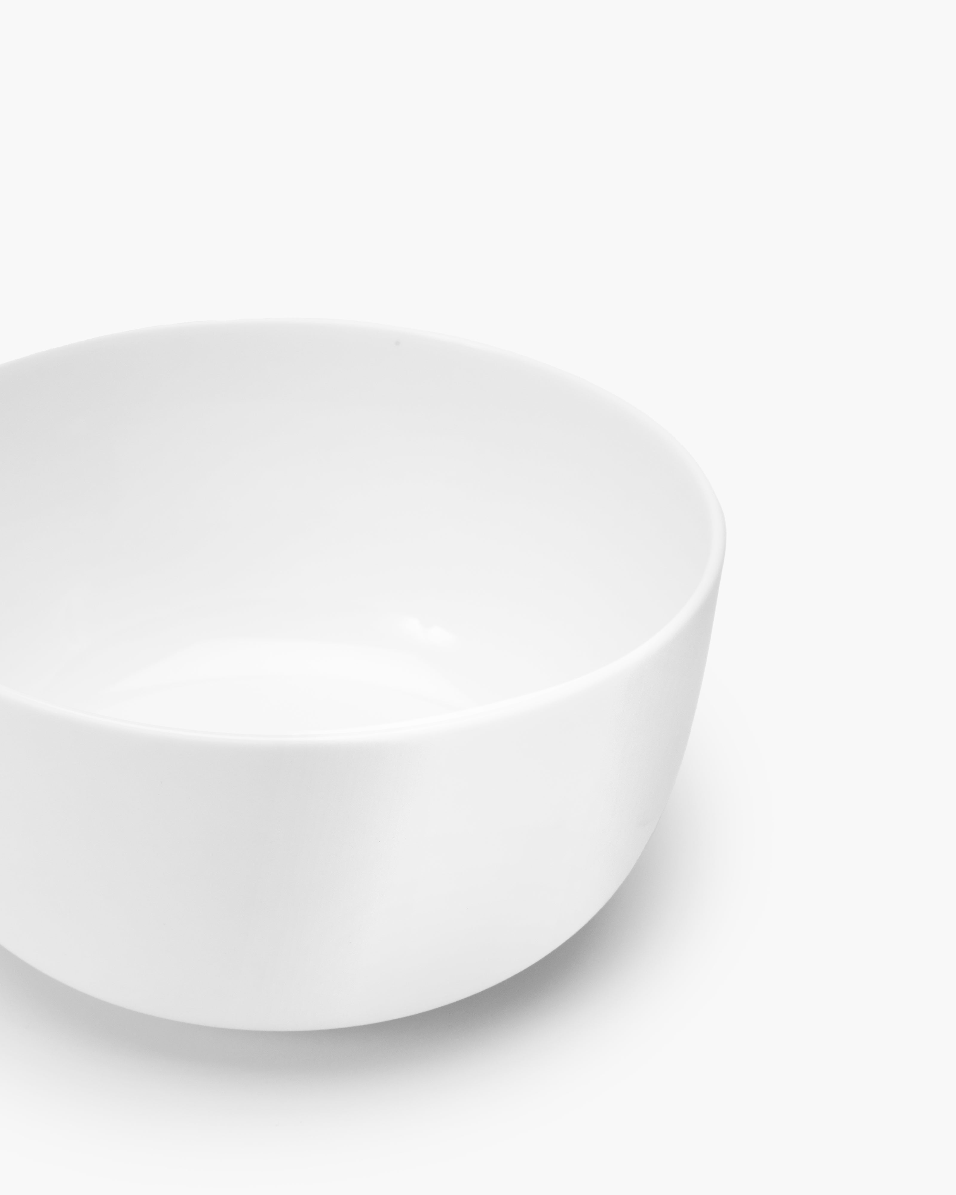 Base Low bowl S, white glazed