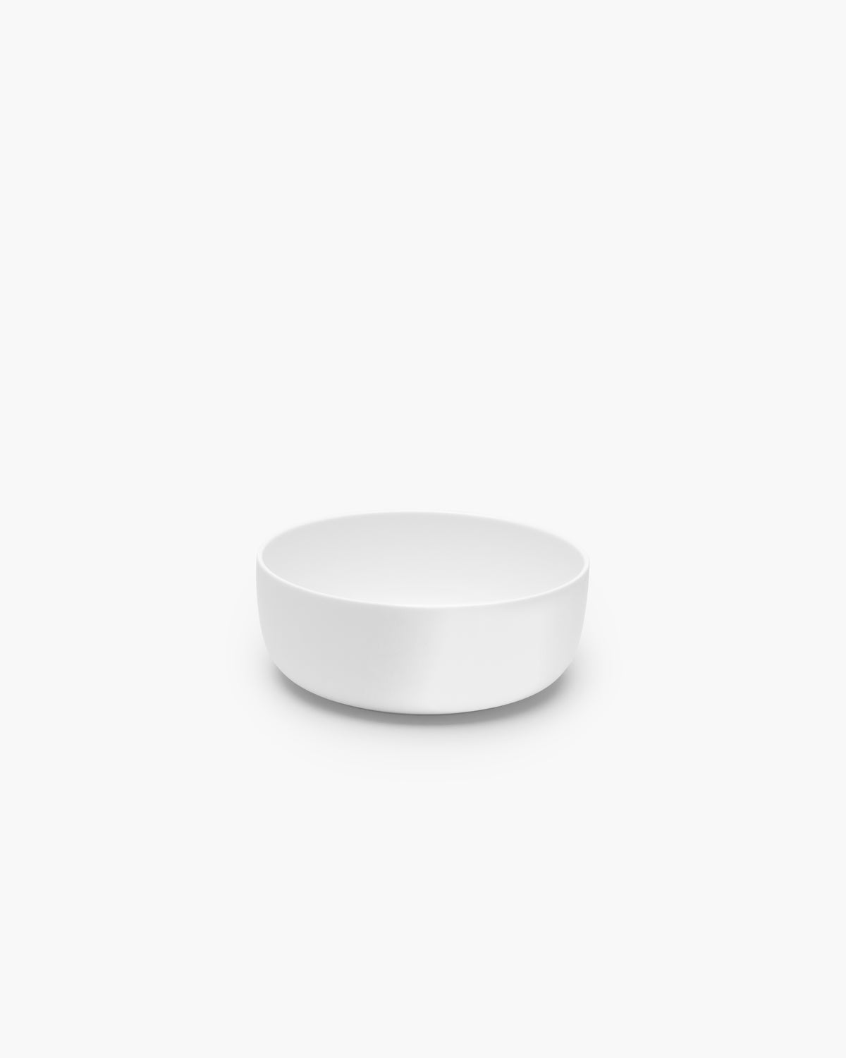 BASE Low bowl M, white glazed