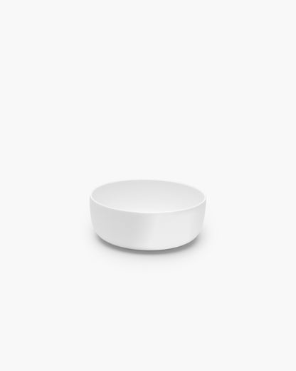 BASE Low bowl M, white glazed