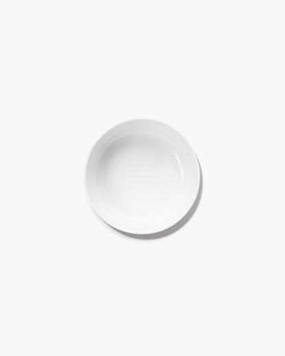 BASE Low bowl M, white glazed