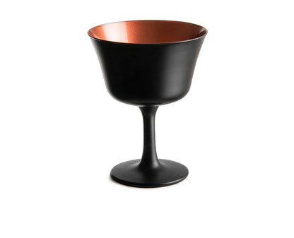 Oro Nero Fizz Black Champagne Cocktail Glass Goblet, 200 ml