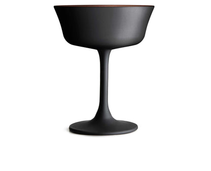 Oro Nero Fizzio Black Champagne Cocktail Glass Saucer, 260 ml