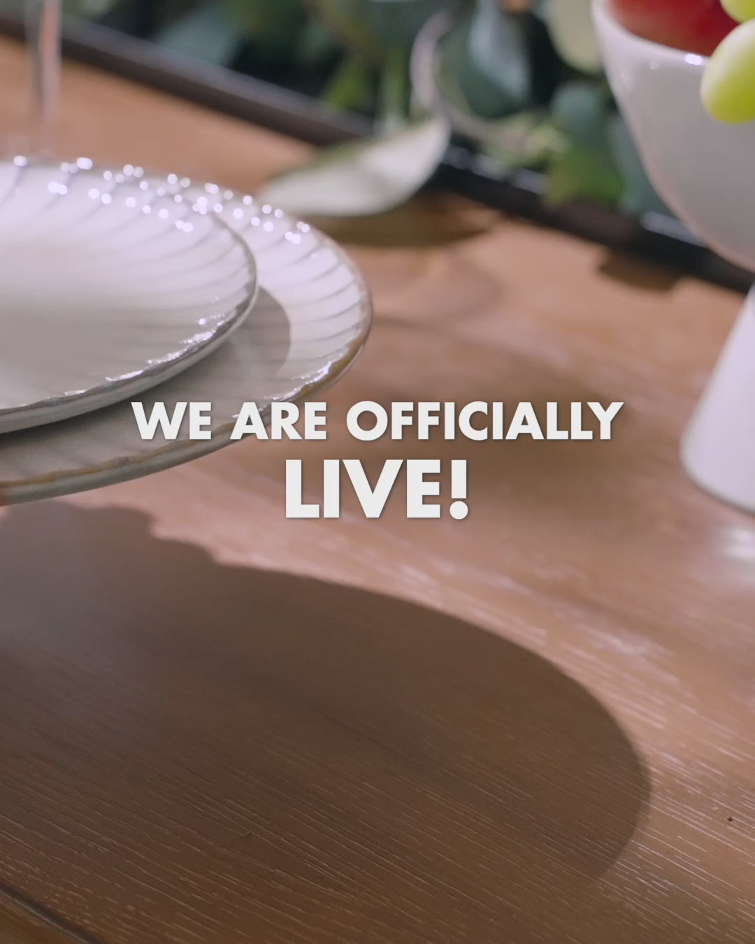 Load video: Serax Tableware and Riedel Glasses