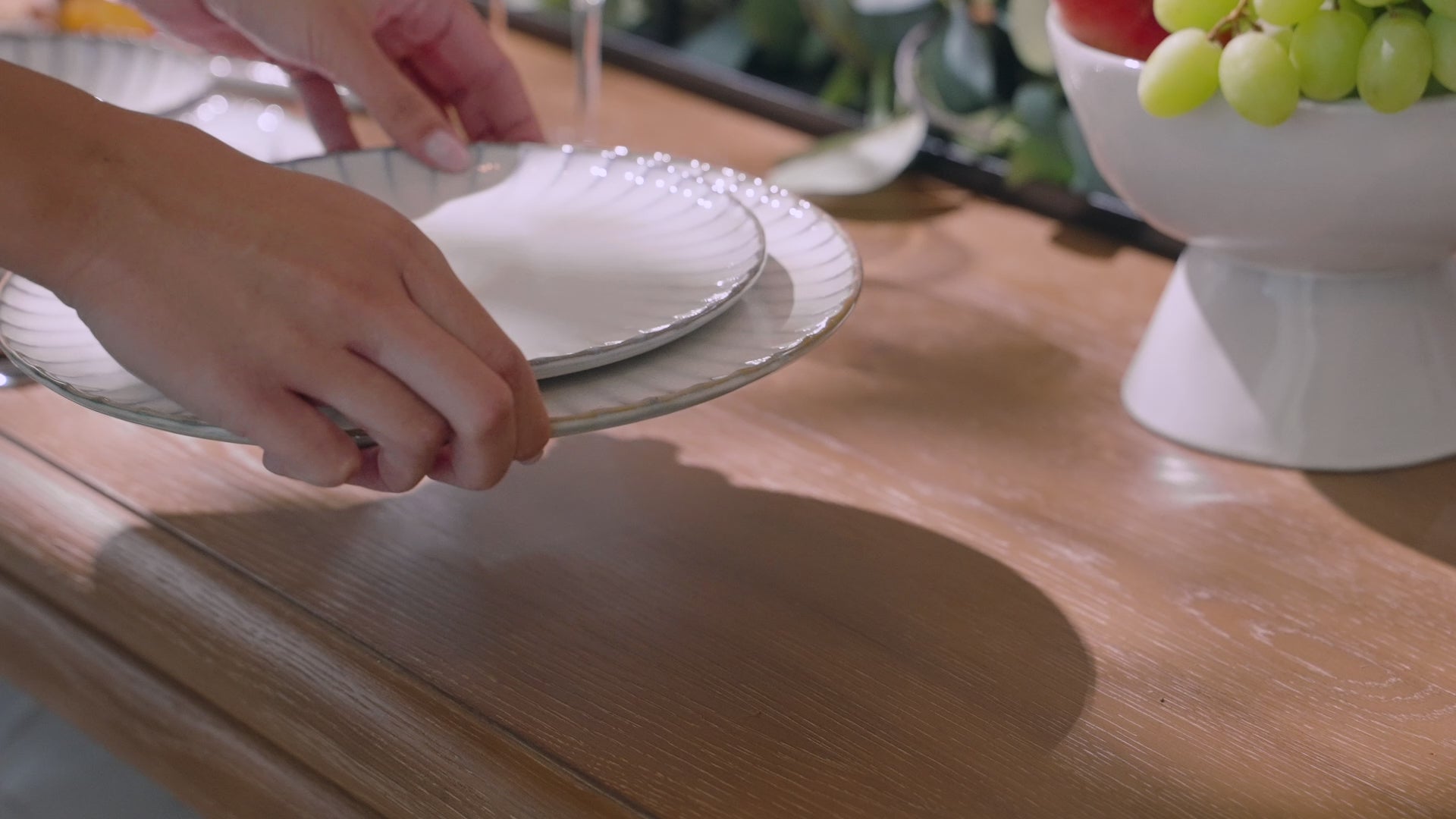 Load video: Serax Tableware and Riedel Glasses